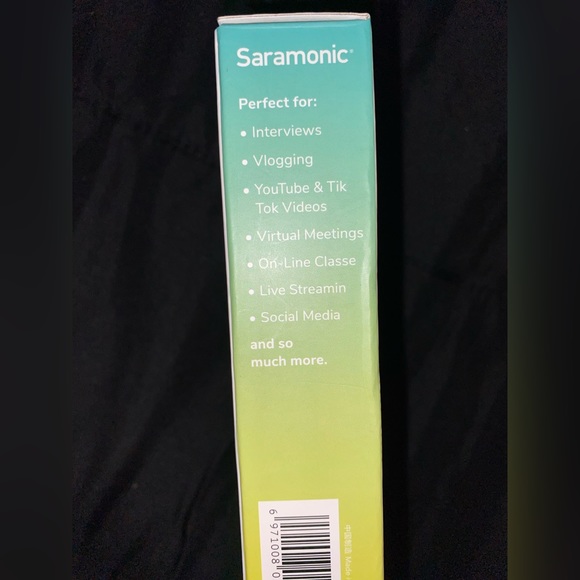 NEW- Saramonic-Lavalier Mic w/USB-C Output, 6.6' Cable/USB Adapter - Picture 8 of 16